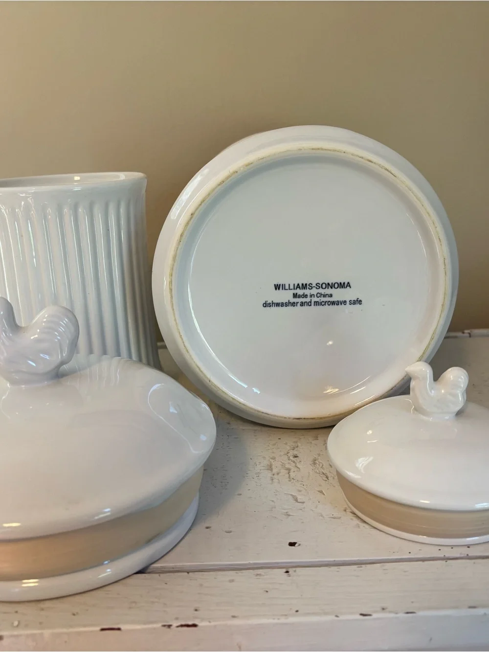 Williams Sonoma pair ceramic